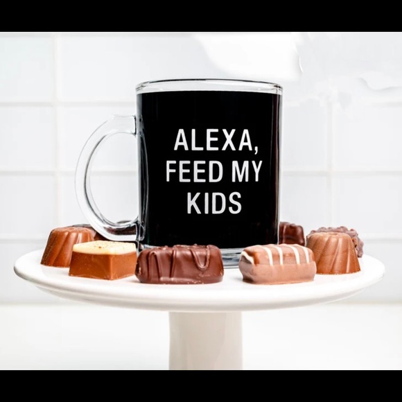 Other - Alexa, Feed My Kids | Glass Mug